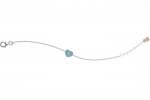 Bracciale con cuore turchese_2387