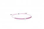 Bracciale Cordino con cuore rosa_9236