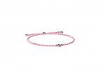 Bracciale Cordino e Argento rosa_9250