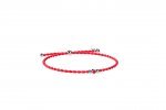 Bracciale Cordino e Argento rosso_9251