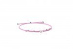 Pulsera Cordón y corazón Plata rosa_9247