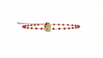 Bracciale Draghetto del Cuore Rosso in Argento 925_12655