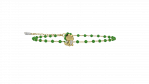 Bracciale Draghetto del Cuore Verde in Argento 925_12654