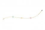 Bracciale Margherite Colorate Argento_9286