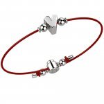 Bracelet Red V Arg 925
 (Couleur: ARGENT BLANC - Taille: UNIQUE)