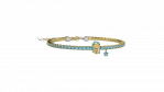 Bracciale Tennis Bimbi Argento 925 con pietre azzurre_12679