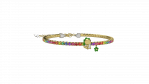 Bracciale Tennis Bimbi Argento 925 con pietre multicolor_12678