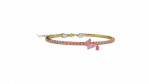 Bracciale Tennis Bimbi Argento 925 con pietre rosa_12682