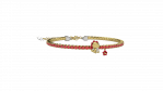 Bracciale Tennis Bimbi Argento 925 con pietre rosse_12677