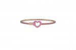 Bracelet de tennis pour ENFANT rose
 (Couleur: ARGENTO - Taille: UNIQUE)