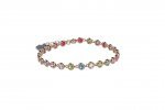Bracciale Tennis in Argento 925 con pietre colorate_11120