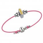Bracelet with Pink Lace - Letter I_1947
