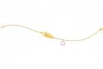 Bracelet with Plate - Charm pink star_2709