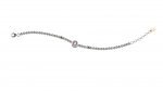 Bracelet with silver Beads and pink Bear
 (Colore: ARGENTO - Taglia: UNICA)