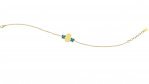 Bracelet with Teddy Bear and Light Blue Butterflies
 (Colore: ORO - Taglia: UNICA)