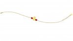 Bracelet with Teddy Bear and Red Hearts
 (Colore: ORO - Taglia: UNICA)