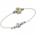 Bracelet with White Lace - Letter G_1991