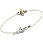 Bracelet with White Lace - Letter I_1995