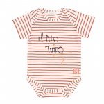 Brown Striped Body T-shirt_5307