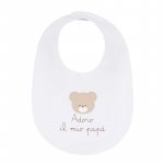 Neugeborenes Lätzchen weiß "Ich liebe meinen Papa"_5769