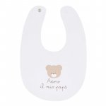Neugeborenes Lätzchen weiß "Ich liebe meinen Papa"_5770