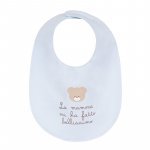 Light-blue Bib "La Mamma Mi Ha Fatto Bellissima"_5772