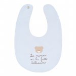 Light-blue Bib "La Mamma Mi Ha Fatto Bellissima"_5773