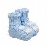Socken aus blauer Wolle_7534