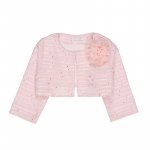 Cardigan rosa con rosa
 (10 ANNI)