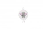 Circle Cradle Medallion - Pink
 (Colore: ARGENTO - Taglia: UNICA)