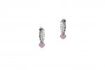 Circle Zirconia Earrings with Star_5488