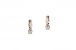 Circle Zirconia Earrings with Star_5480
