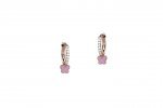 Circle Zirconia Earrings with Star
 (Colore: ARGENTO - Taglia: UNICA)