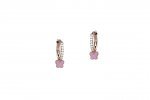 Circle Zirconia Earrings with Star_5479