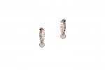 Circle Zirconia Earrings with Star_5477