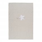 Coperta letto grigia in jersey "My little Star"_9136