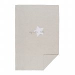 Coperta letto grigia in jersey "My little Star"_9137