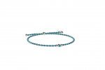 Cord and light blue silver bracelet_9254