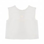 Cream silk undershirt w/heart
 (Colore: PANNA - Taglia: UNICA)