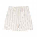 Cream striped bermuda_8916