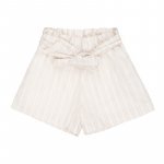 Cream striped shorts
 (09 MESI)