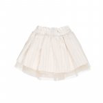 Cream striped skirt_8266