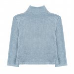 Curly Light Blue Sweatshirt with Pocket_1339