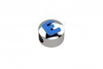 Cursor de letra azul E - Ag 925_2516