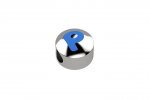 Cursor de letra azul P - Ag 925_2524