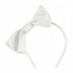 Douchesse satin headband with bow_12109