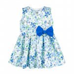 Dress flowered with bow_8223