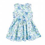 Dress flowered with bow_8224