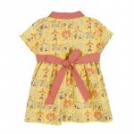 Dress with collar and jungle pattern_12374