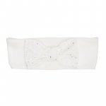 Bandeau blanc avec nœud_8664